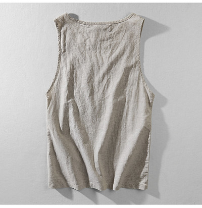 Férfi felső ovális nyakkivágással és zsebbel