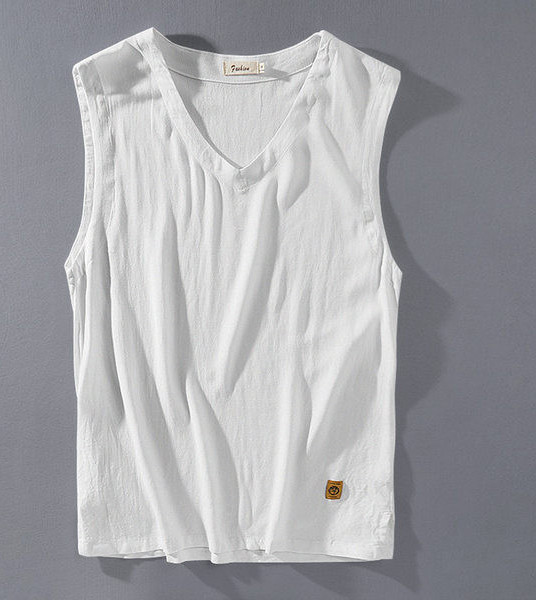 Ανδρικό φανελάκι με λαιμόκοψη 