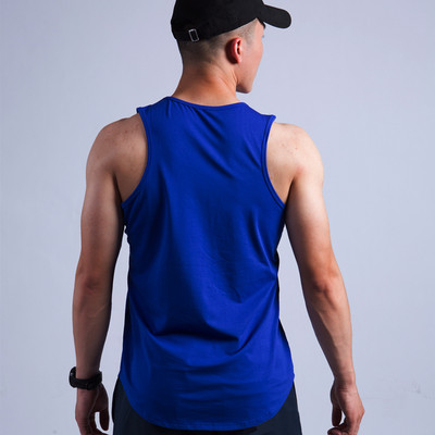 Ανδρικό φανελάκι με επιγραφή σε μπλε χρώμα