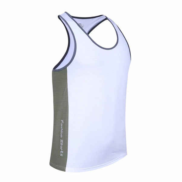 Sportolásra alkalmas férfi testre szabott felső, felirattal