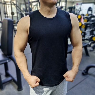 Ανδρικό φανελάκι με πλαϊνή επιγραφή - πολλά χρώματα