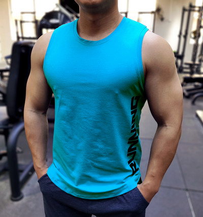 Ανδρικό φανελάκι με πλαϊνή επιγραφή - πολλά χρώματα