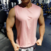 Meeste tavaline puuvillane ovaalse kaelusega topp