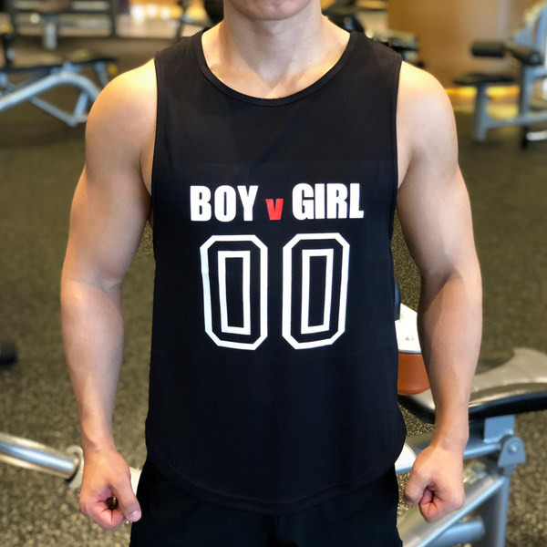 Muška majica bez rukava sa natpisom u četiri boje