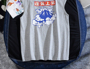 Meeste igapäevane sporditank aplikatsiooni ja pealdisega