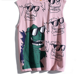 Meeste igapäevane sporditank aplikatsiooni ja pealdisega