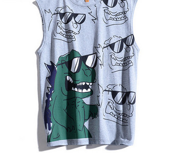 Meeste igapäevane sporditank aplikatsiooni ja pealdisega