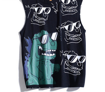 Meeste igapäevane sporditank aplikatsiooni ja pealdisega