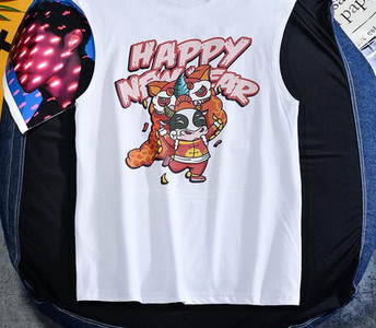 Meeste igapäevane sporditank aplikatsiooni ja pealdisega