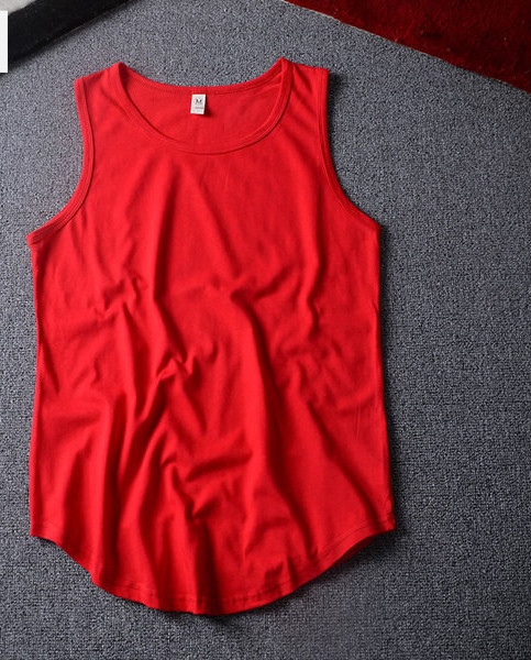 Férfi egyszínű felső, kerek nyakkivágással - sportoláshoz alkalmas