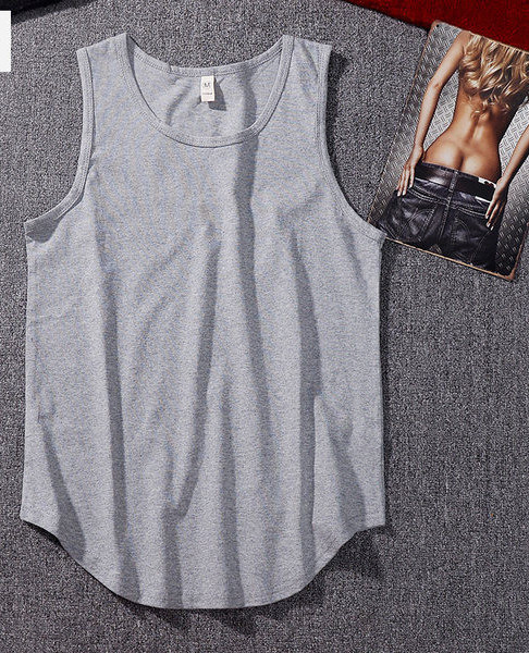 Férfi egyszínű felső, kerek nyakkivágással - sportoláshoz alkalmas