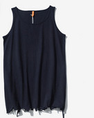 Ανδρικό μονόχρωμο φανελάκι με στρογγυλή λαιμόκοψη