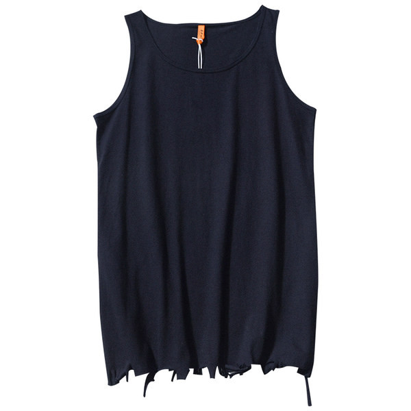 Ανδρικό μονόχρωμο φανελάκι με στρογγυλή λαιμόκοψη