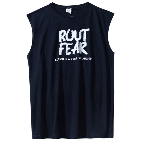 Férfi felső mintával és kerek nyakkivágással