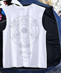 Ljetna majica bez rukava s reflektirajućim printom