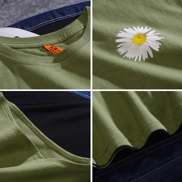 Ανδρικό φανελάκι με κέντημα μαργαρίτα