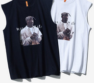 Széles férfi felső, színes nyomattal