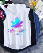 Új modell férfi felső, hátoldalán nyomattal