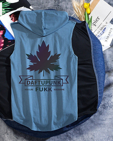 Új modell férfi felső, hátoldalán nyomattal