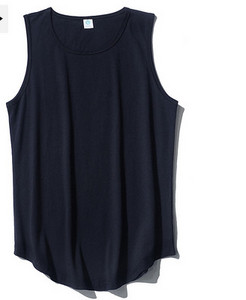 Egyszínű pamut felsőrész férfiaknak