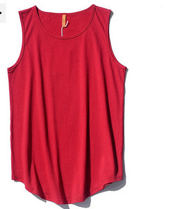 Egyszínű pamut felsőrész férfiaknak