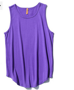 Egyszínű pamut felsőrész férfiaknak