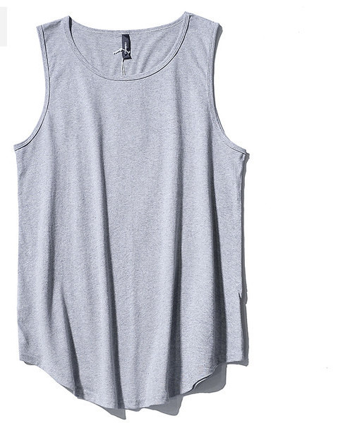 Egyszínű pamut felsőrész férfiaknak