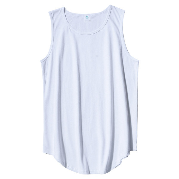 Egyszínű pamut felsőrész férfiaknak