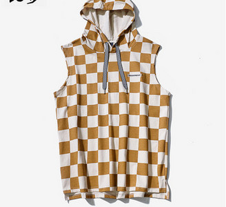 Ανδρικό φανελάκι με κορδόνια και κουκούλα - τέσσερα χρώματα