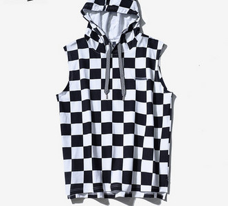 Ανδρικό φανελάκι με κορδόνια και κουκούλα - τέσσερα χρώματα