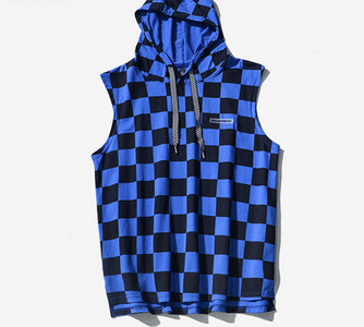 Ανδρικό φανελάκι με κορδόνια και κουκούλα - τέσσερα χρώματα