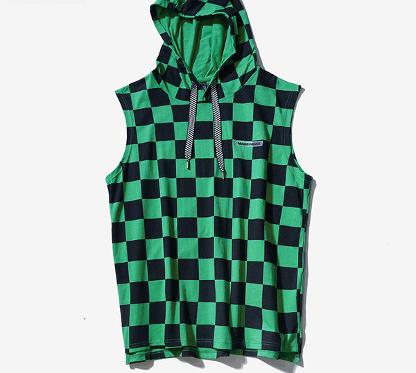 Ανδρικό φανελάκι με κορδόνια και κουκούλα - τέσσερα χρώματα