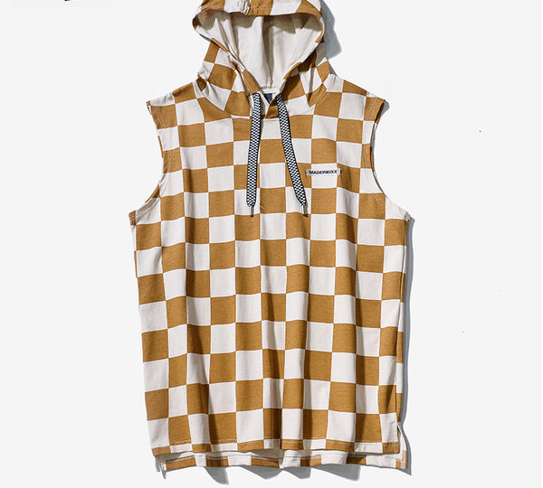 Ανδρικό φανελάκι με κορδόνια και κουκούλα - τέσσερα χρώματα