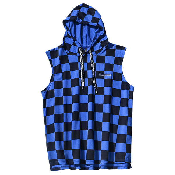 Ανδρικό φανελάκι με κορδόνια και κουκούλα - τέσσερα χρώματα