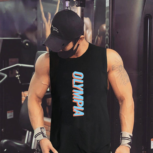 Meeste topp kirjaga - sobib fitnessiks