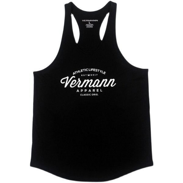 Muška pamučna majica bez rukava sa natpisom više boja