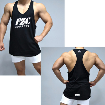 Φαρδύ ανδρικό φανελάκι με στάμπα για γυμναστική