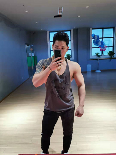 Új modell pamut férfi felső, felirattal