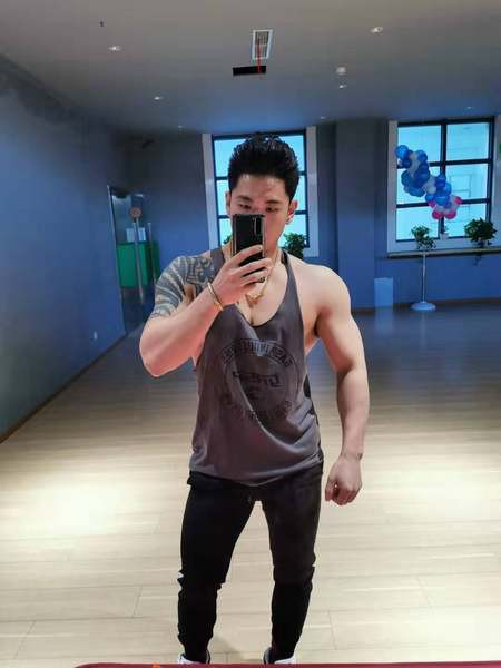 Új modell pamut férfi felső, felirattal