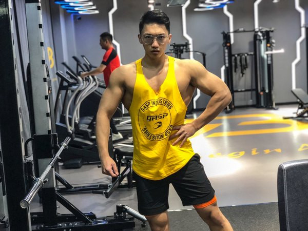 Új modell pamut férfi felső, felirattal