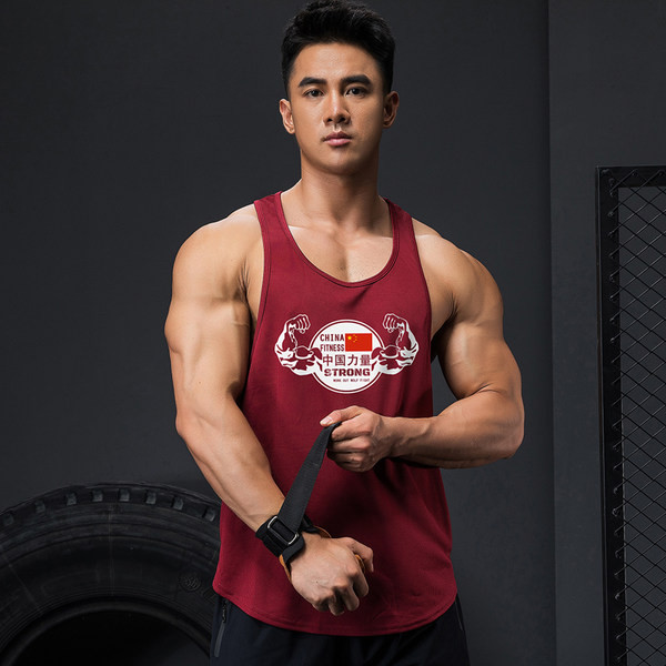 Férfi akasztófelső O-nyakkal és színes nyomattal