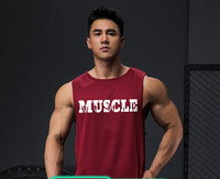 Muška majica bez rukava od brzosušeće tkanine sa natpisom