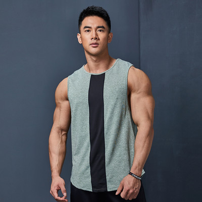 Ανδρικό φανελάκι casual με οβάλ λαιμόκοψη - καθαρό μοντέλο