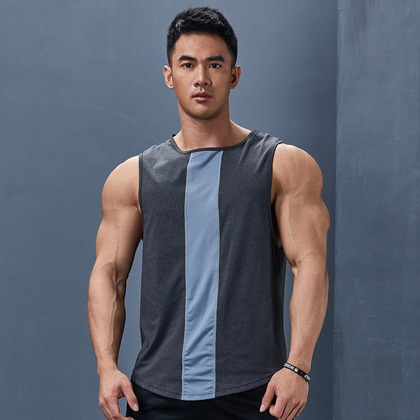 Ανδρικό φανελάκι casual με οβάλ λαιμόκοψη - καθαρό μοντέλο