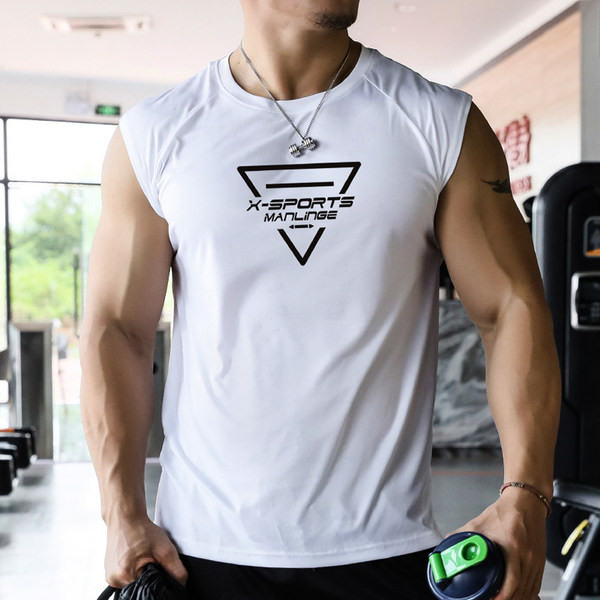 Férfi felső, kerek nyakkivágással, fekete-fehér színben