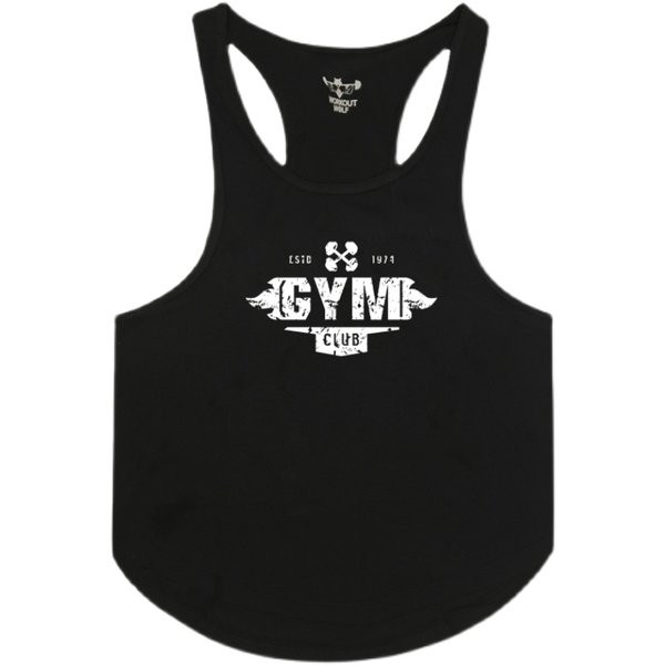 Férfi felső ovális nyakkivágással és sportolásra alkalmas felirattal