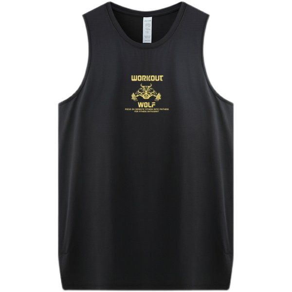 Laiade rihmade ja trükiga meeste topp igapäevaseks ja sportimiseks