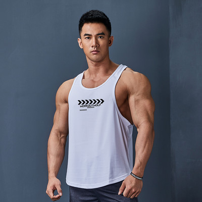 Αθλητικό ανδρικό φανελάκι από ύφασμα που στεγνώνει γρήγορα - κομμένο μοντέλο