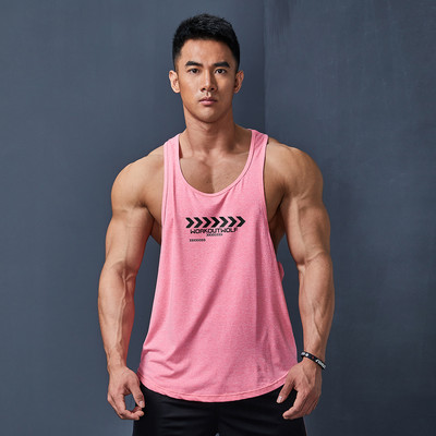 Αθλητικό ανδρικό φανελάκι από ύφασμα που στεγνώνει γρήγορα - κομμένο μοντέλο