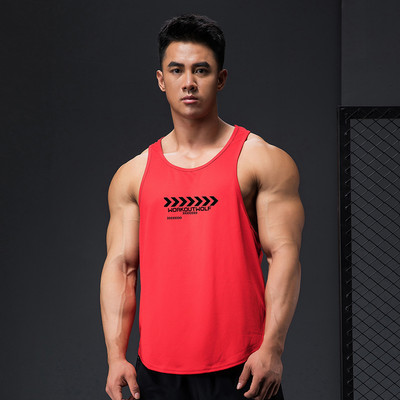 Αθλητικό ανδρικό φανελάκι από ύφασμα που στεγνώνει γρήγορα - κομμένο μοντέλο